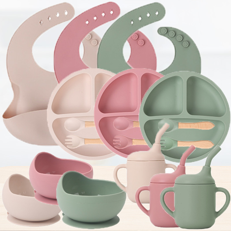 Baby Food Nutrition - Set di stoviglie in silicone per