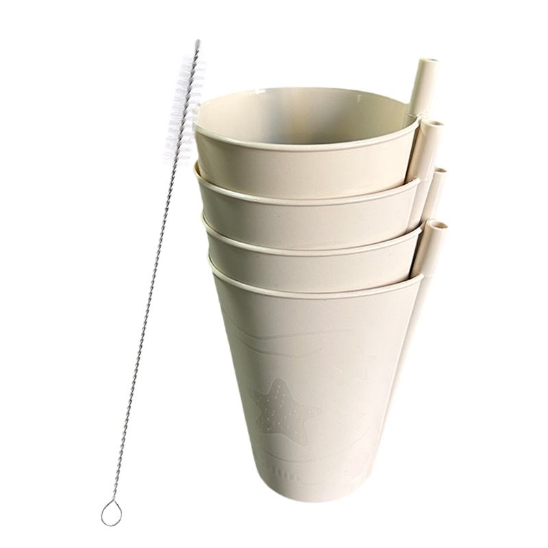 Baby Food Hipp - Bicchiere Sippy in plastica con cannuccia
