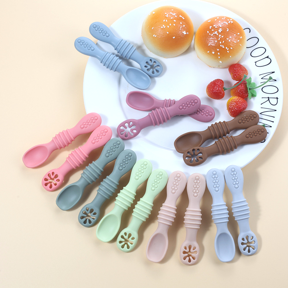 Baby Food Nutrition - 2PCS Cute Baby Learning Cucchiai Utensili