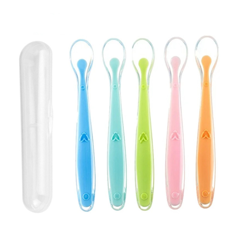 Baby Food Nutrition - Cucchiai in silicone per bambini senza