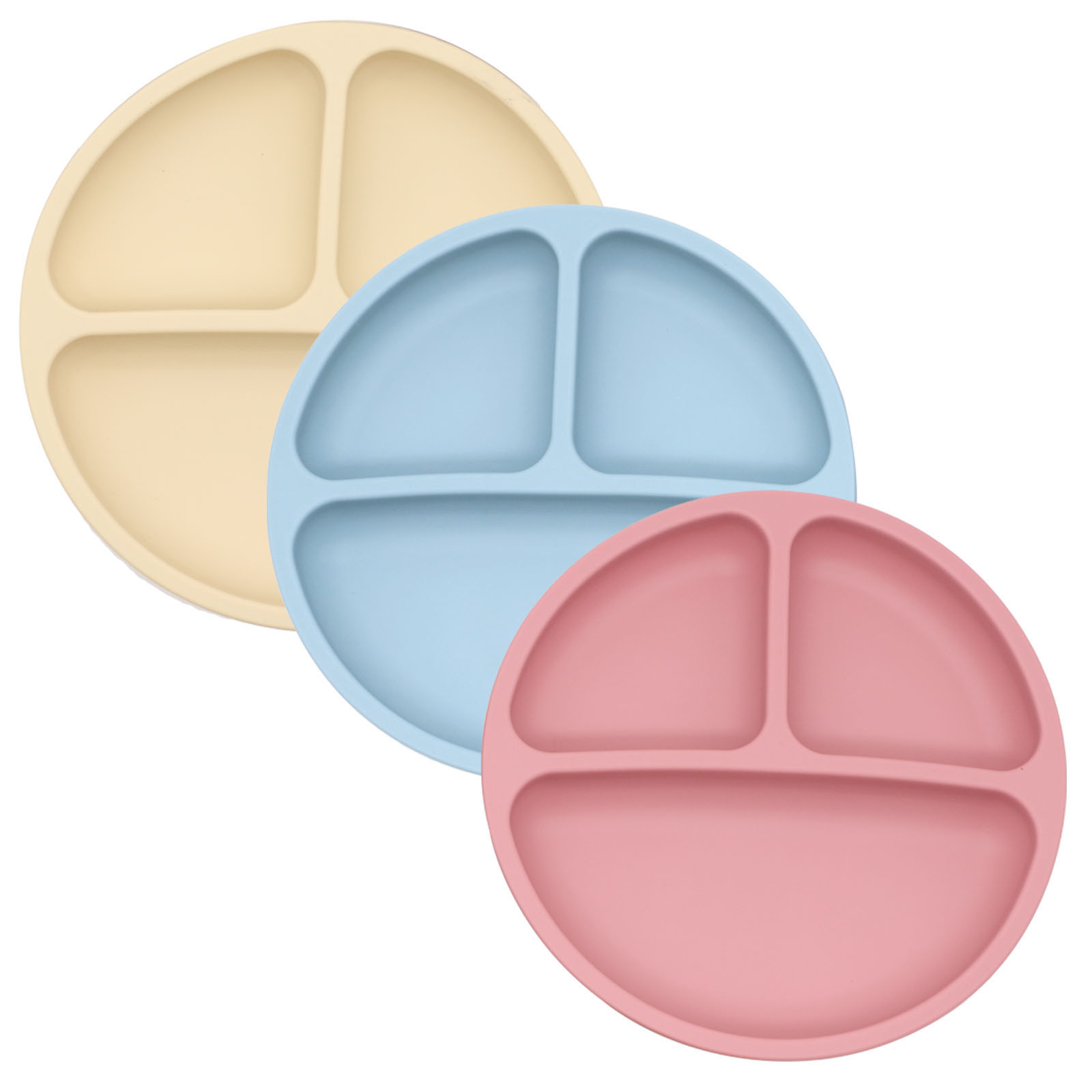 Baby Food Dinner - Piatto diviso in silicone alimentare con